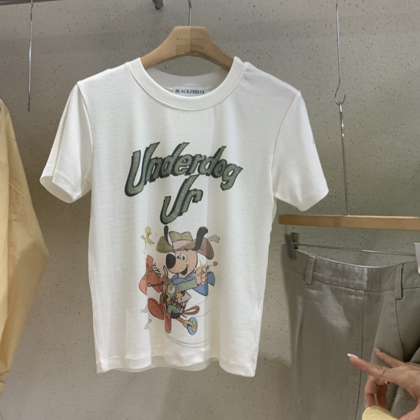 BLACKFRIDAY韓國東大門代購女士新品休閑時尚26夏季人氣T恤BLACK FRIDAYT恤圖色1