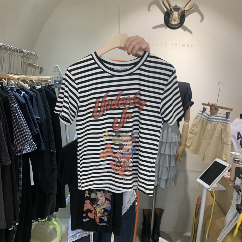 BLACKFRIDAY韓國東大門代購女士新品休閑時尚26夏季人氣T恤BLACK FRIDAYT恤圖色3