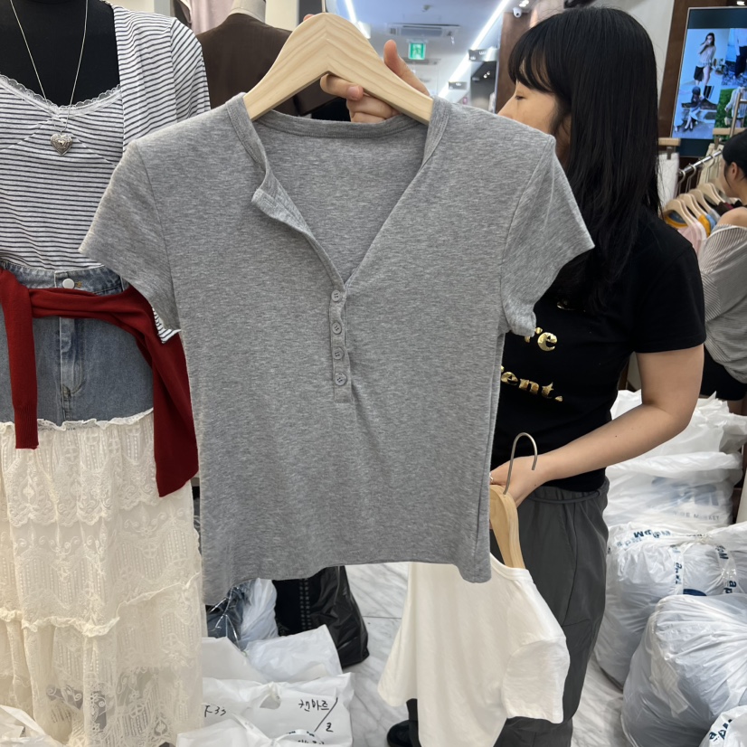 BEEN-A韓國東大門直郵女士新款熱賣26夏季休閑26春夏T恤BEEN-AT恤圖色1