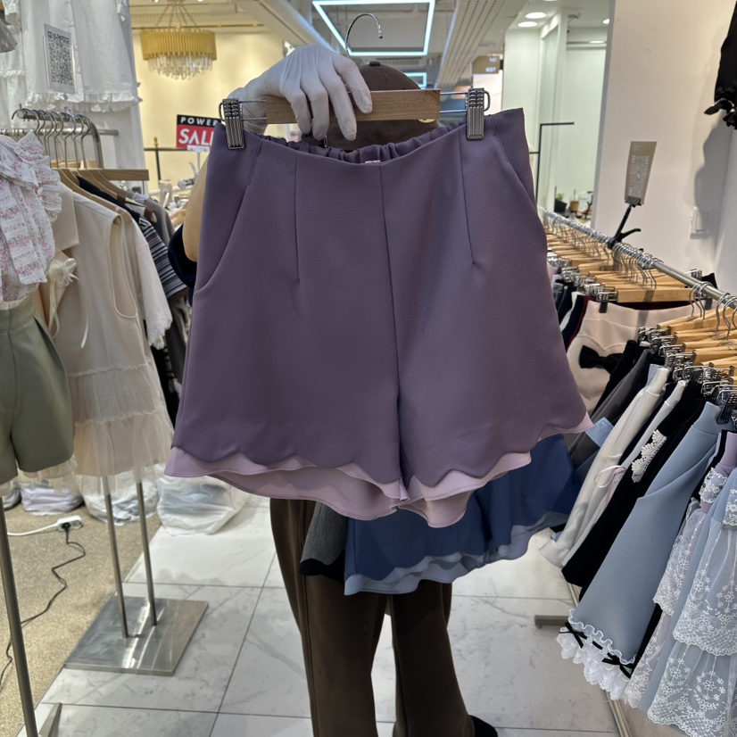 PAPA韓國代購女士新款人氣時尚熱賣26夏季推薦職業26春夏短褲Papaine/HALMADE短褲圖色1