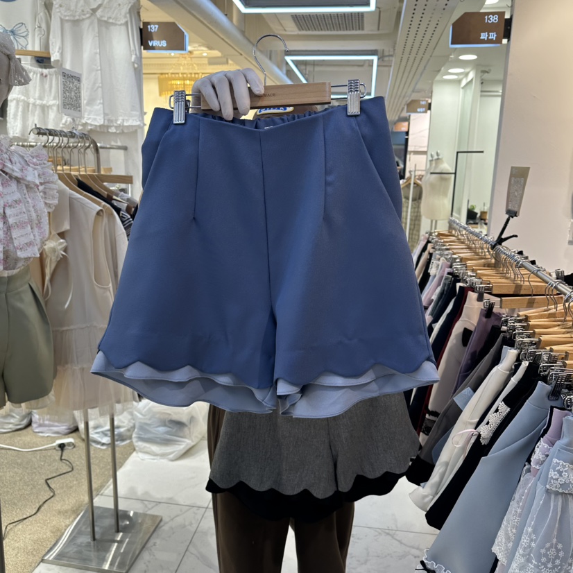 PAPA韓國代購女士新款人氣時尚熱賣26夏季推薦職業26春夏短褲Papaine/HALMADE短褲圖色2