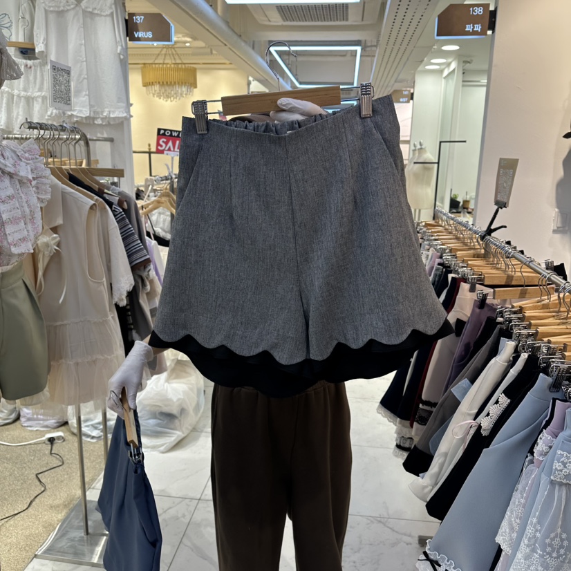 PAPA韓國代購女士新款人氣時尚熱賣26夏季推薦職業26春夏短褲Papaine/HALMADE短褲圖色3