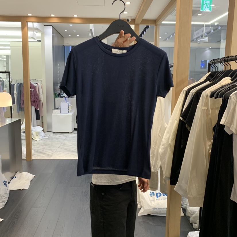 OBJECT韓國直郵實拍女士新品26春夏職業推薦時尚26夏季T恤OBJECTT恤圖色2