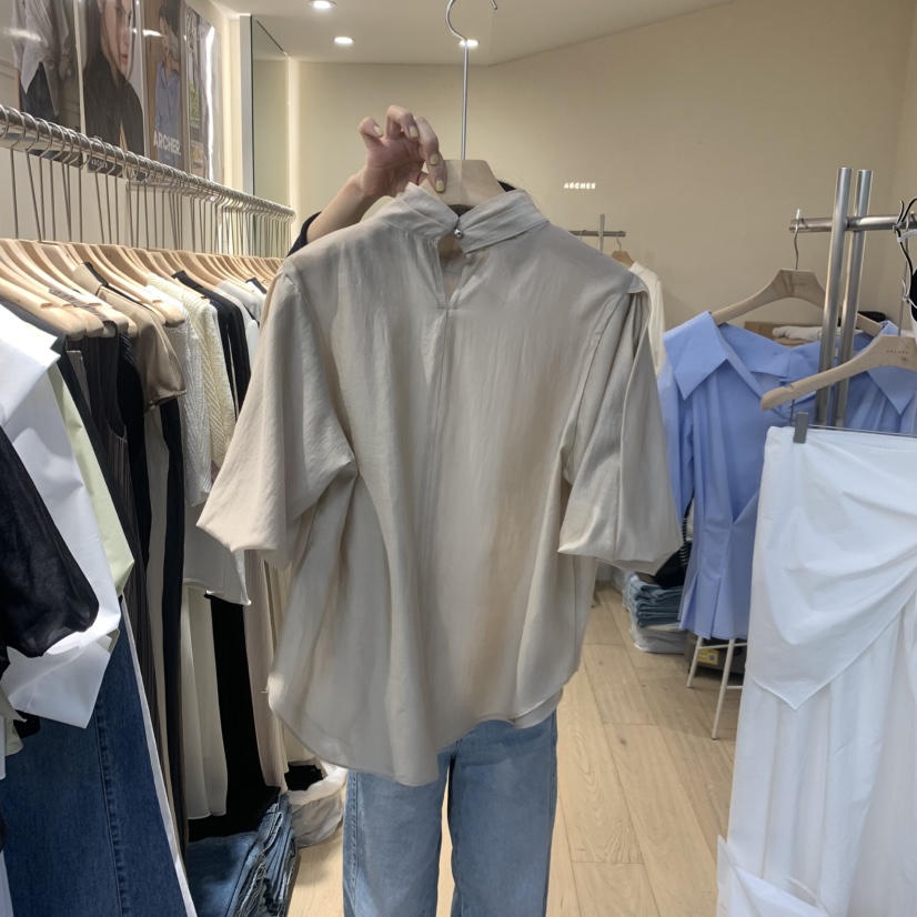 ARCHER韓國代購女裝新品人氣熱賣職業休閑時尚襯衫蕾絲衫ARCHER襯衫/蕾絲衫