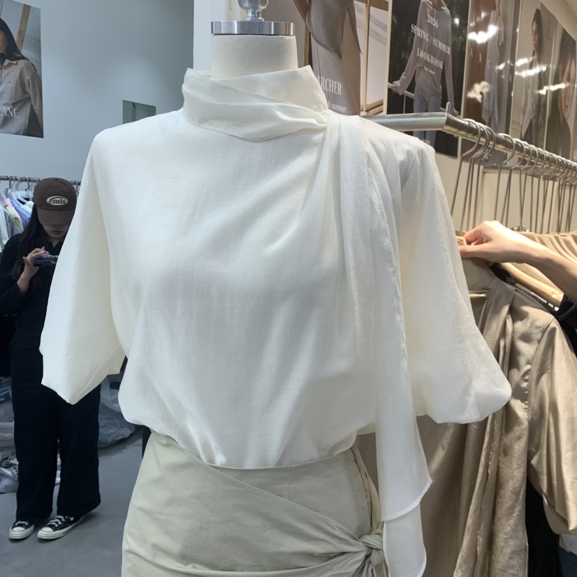 ARCHER韓國代購女裝新品人氣熱賣職業休閑時尚襯衫蕾絲衫ARCHER襯衫/蕾絲衫圖色1