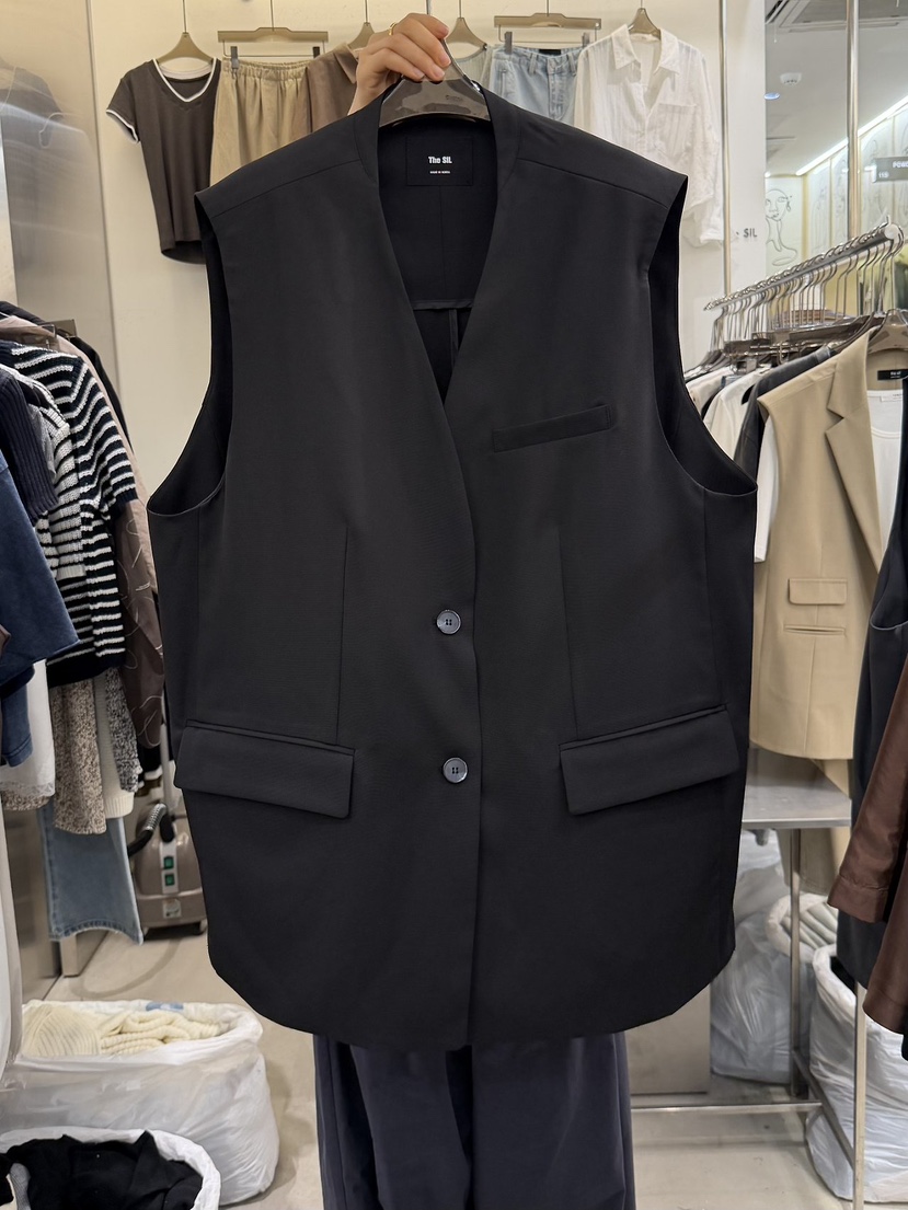 THE SIL韓國直郵實拍女士新品熱賣職業26夏季休閑時尚馬甲THE SIL/1 2ILLY馬甲圖色2