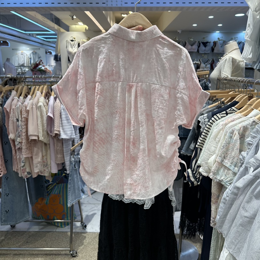 BELITA東大門實拍韓國女士新品26春夏時尚襯衫蕾絲衫花朵BELITA襯衫/蕾絲衫