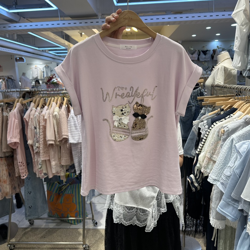 BELITA韓國直郵女裝新品時尚26夏季推薦熱賣26春夏休閑T恤BELITAT恤圖色1