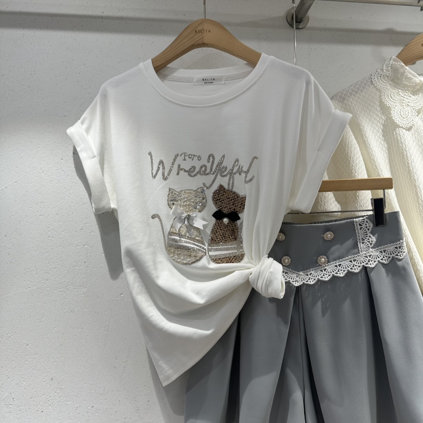 BELITA韓國直郵女裝新品時尚26夏季推薦熱賣26春夏休閑T恤BELITAT恤圖色2