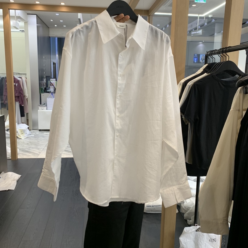 OBJECT韓國直郵實拍女裝新款休閑時尚推薦職業襯衫蕾絲衫OBJECT襯衫/蕾絲衫圖色2