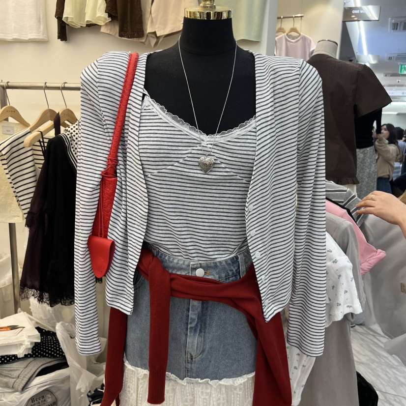 BEEN-A韓國直郵女士新款職業熱賣休閑26春夏套裝兩件套開衫BEEN-A套裝圖色2