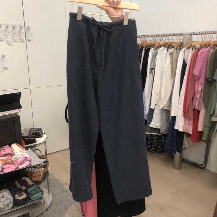 DOHWAJI韓國直郵女裝新款時尚人氣推薦26春夏熱賣休閑褲亞麻DOHWAJI休閑褲圖色2