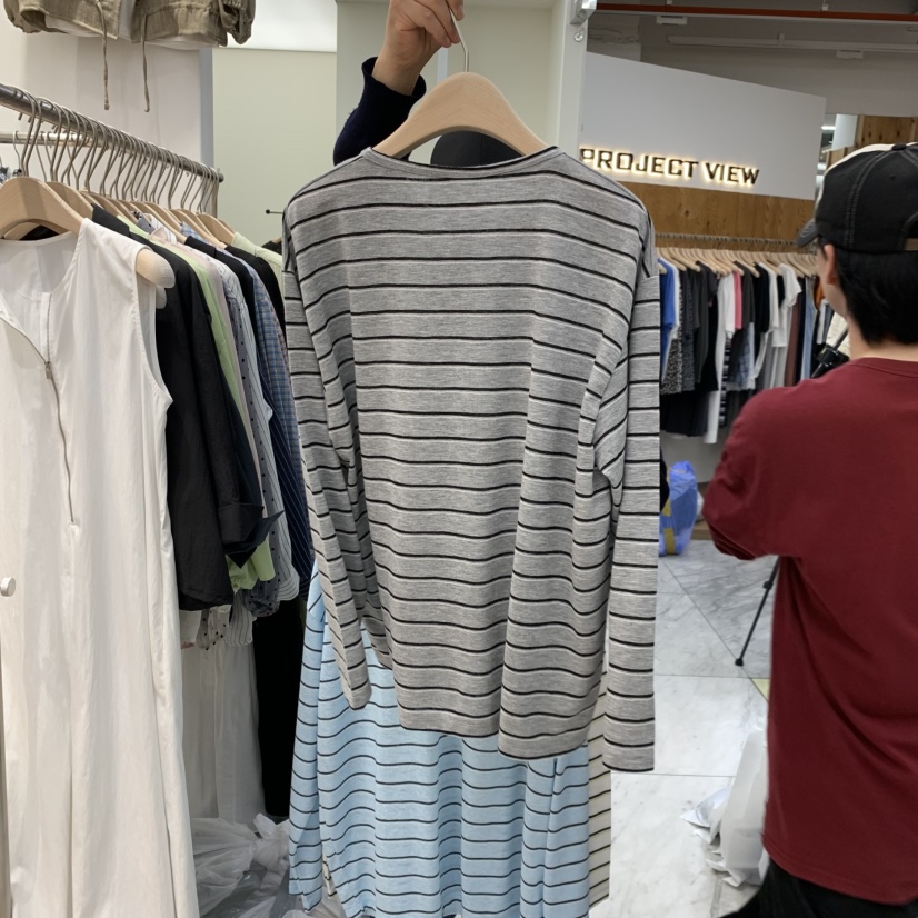 MADEMOISELL韓國東大門代購女裝新款26春夏推薦職業長袖T恤MADEMOISELL長袖T恤