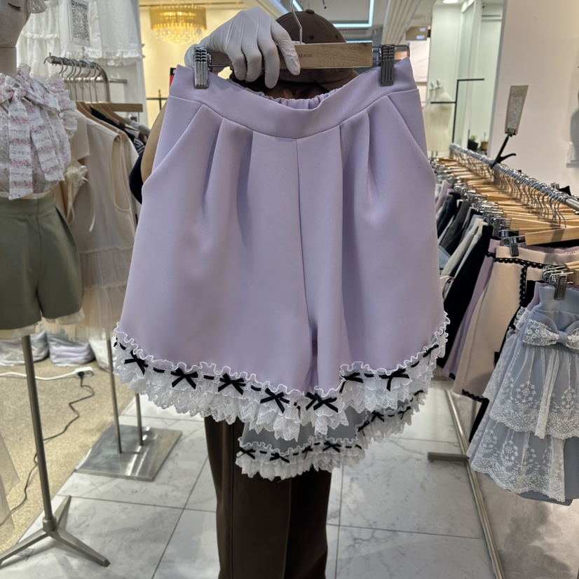 PAPA韓國直郵女士新款職業時尚熱賣人氣推薦26春夏休閑短褲Papaine/HALMADE短褲圖色1