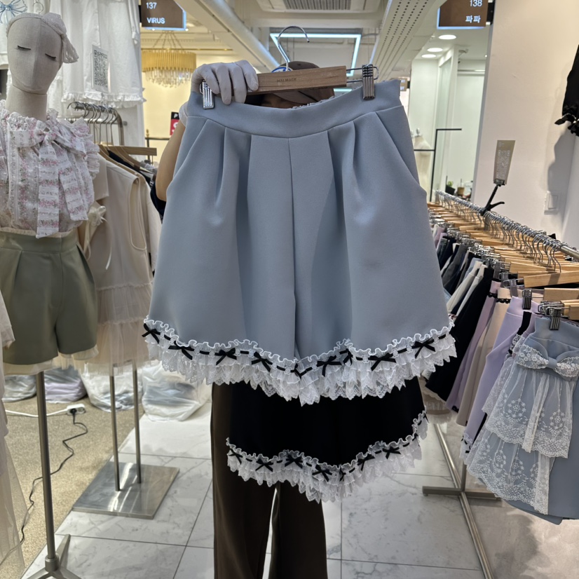 PAPA韓國直郵女士新款職業時尚熱賣人氣推薦26春夏休閑短褲Papaine/HALMADE短褲圖色2