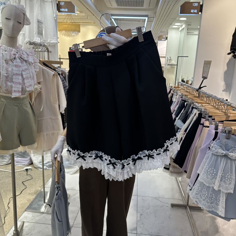 PAPA韓國直郵女士新款職業時尚熱賣人氣推薦26春夏休閑短褲Papaine/HALMADE短褲圖色3