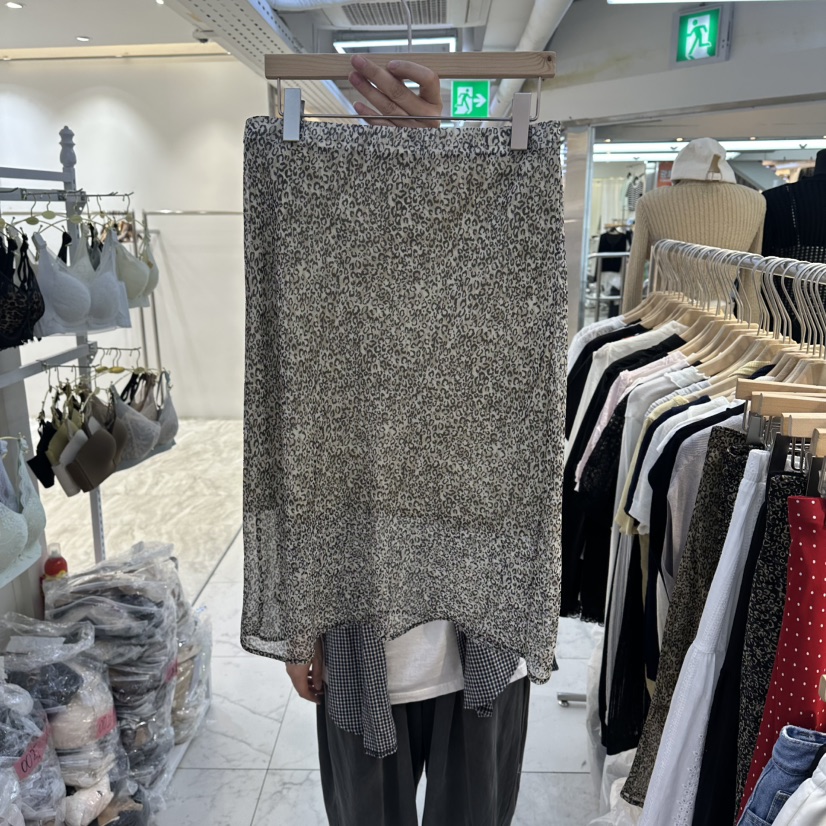 AKRA BY ART韓國直郵實拍女裝新款26春夏半身裙中短裙豹紋AKRA BY ART半身裙/中短裙