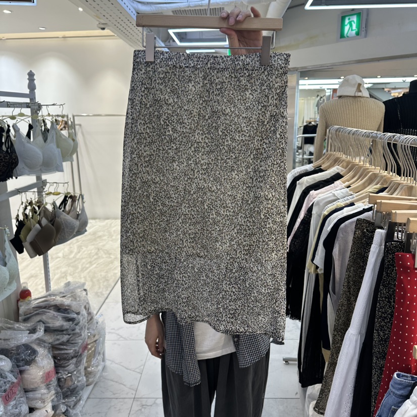 AKRA BY ART韓國直郵實拍女裝新款26春夏半身裙中短裙豹紋AKRA BY ART半身裙/中短裙圖色1