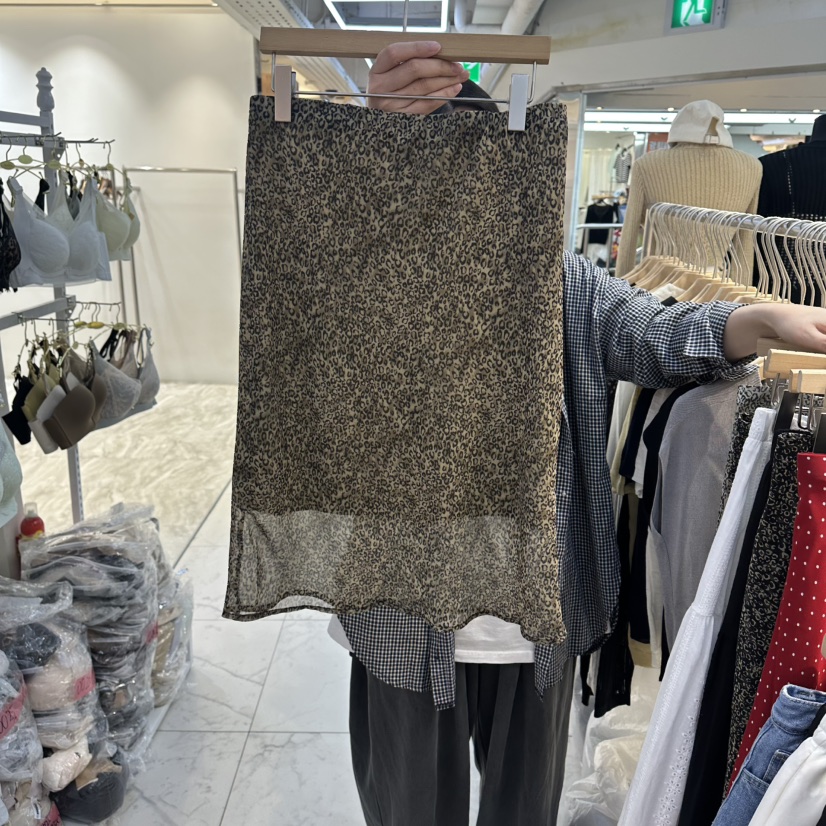 AKRA BY ART韓國直郵實拍女裝新款26春夏半身裙中短裙豹紋AKRA BY ART半身裙/中短裙圖色2