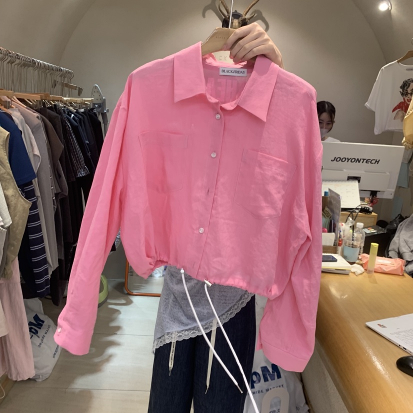 BLACKFRIDAY韓國東大門代購女士新品職業26夏季襯衫蕾絲衫BLACK FRIDAY襯衫/蕾絲衫圖色2