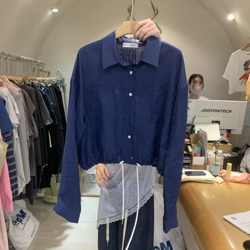 BLACKFRIDAY韓國東大門代購女士新品職業26夏季襯衫蕾絲衫BLACK FRIDAY襯衫/蕾絲衫圖色3