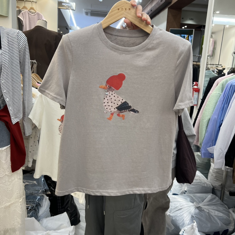 BEEN-A韓國代購女裝新款推薦26夏季熱賣人氣時尚26春夏T恤BEEN-AT恤圖色1