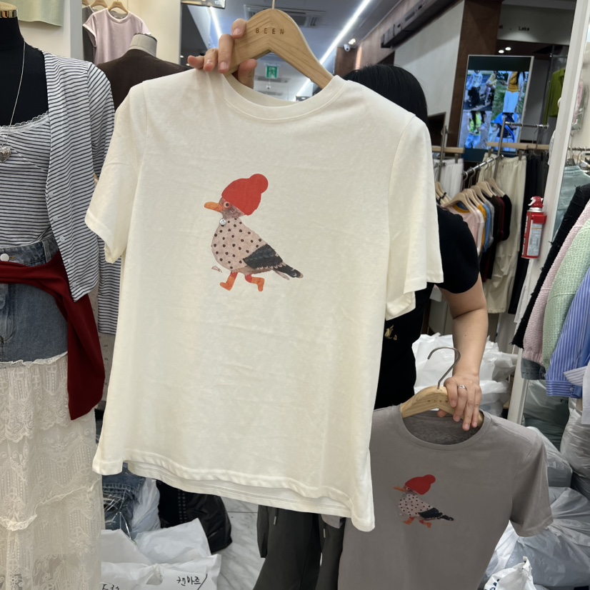 BEEN-A韓國代購女裝新款推薦26夏季熱賣人氣時尚26春夏T恤BEEN-AT恤圖色2