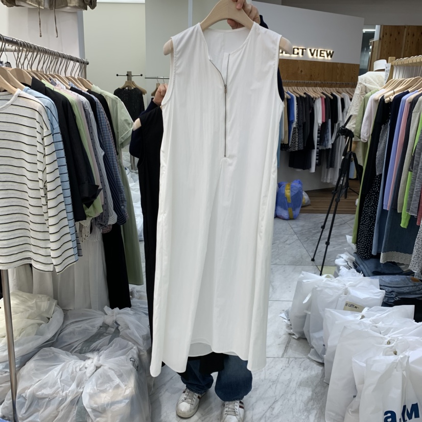 MADEMOISELL東大門實拍韓國女裝新品推薦人氣26春夏連衣裙拉鏈MADEMOISELL連衣裙圖色1