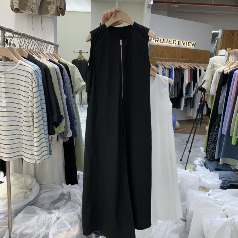 MADEMOISELL東大門實拍韓國女裝新品推薦人氣26春夏連衣裙拉鏈MADEMOISELL連衣裙圖色2