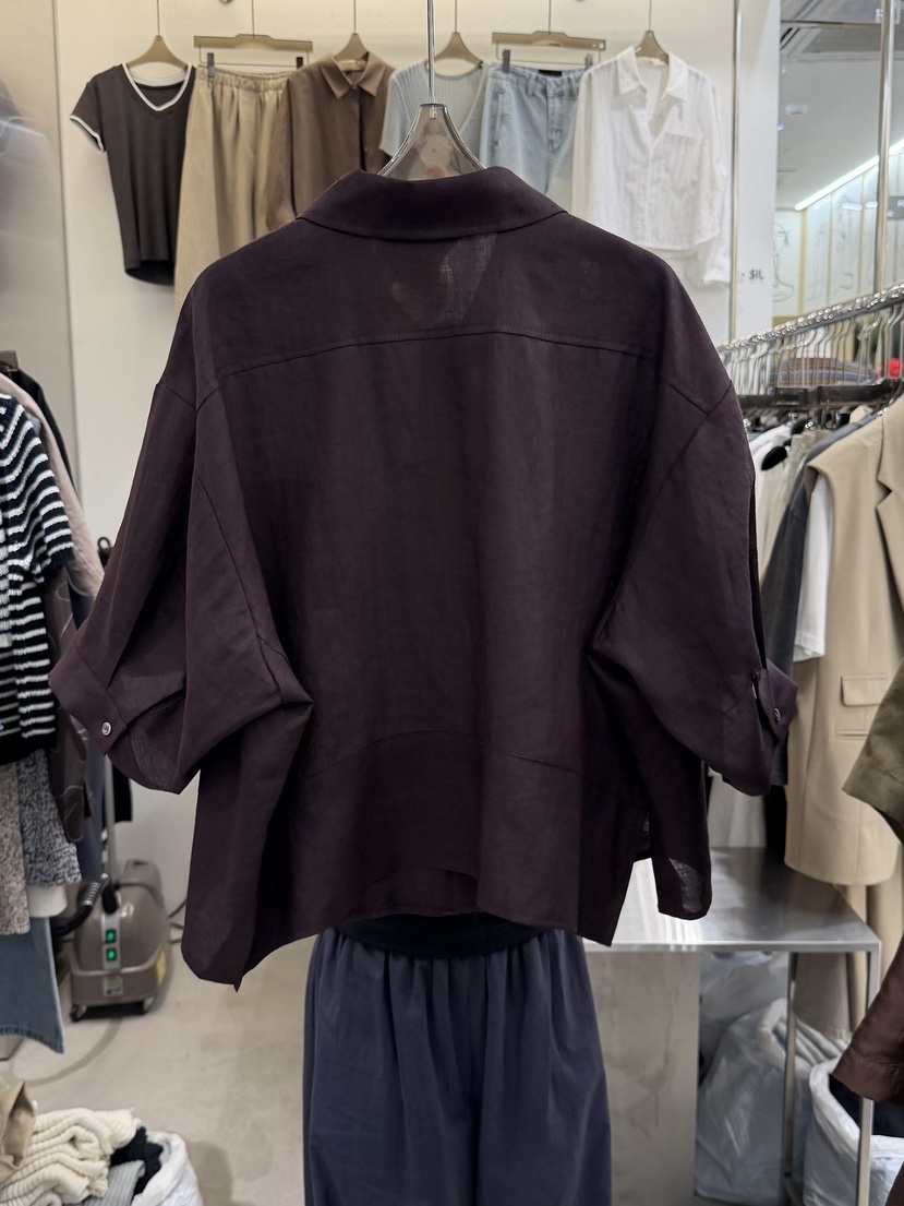 THE SIL韓國東大門直郵女裝新品休閑職業襯衫蕾絲衫亞麻THE SIL/1 2ILLY襯衫/蕾絲衫