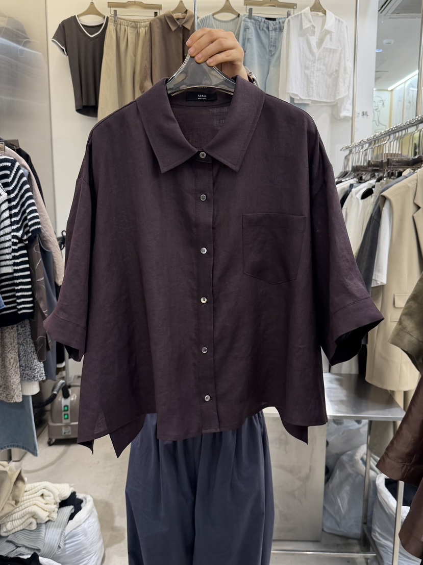 THE SIL韓國東大門直郵女裝新品休閑職業襯衫蕾絲衫亞麻THE SIL/1 2ILLY襯衫/蕾絲衫圖色1