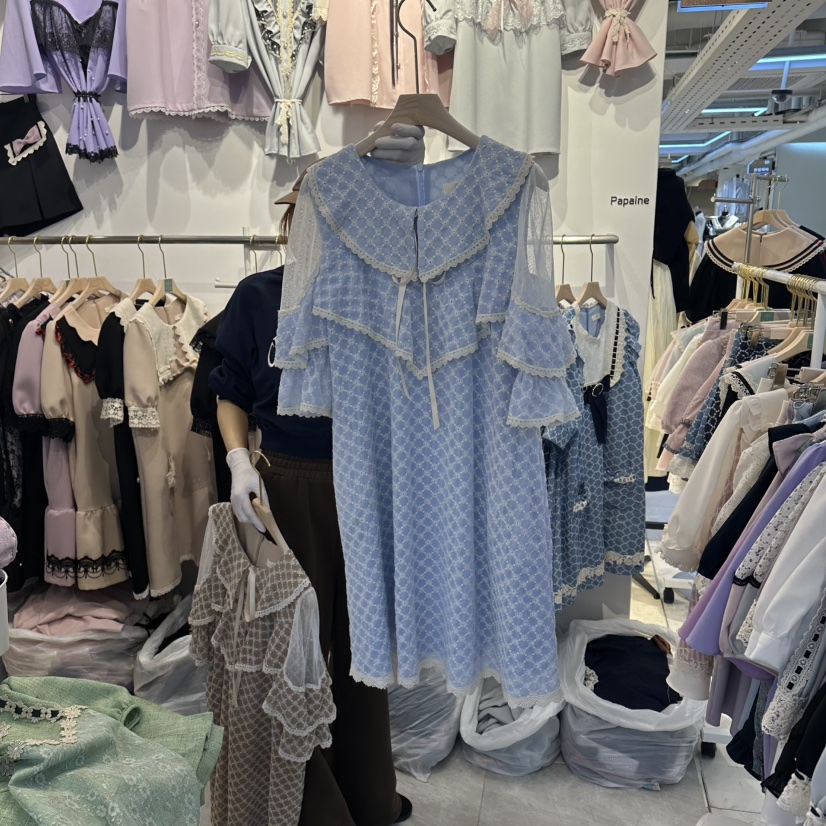 PAPA韓國代購女裝新款推薦人氣26夏季熱賣時尚職業連衣裙Papaine/HALMADE連衣裙圖色1