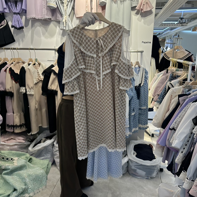 PAPA韓國代購女裝新款推薦人氣26夏季熱賣時尚職業連衣裙Papaine/HALMADE連衣裙圖色2