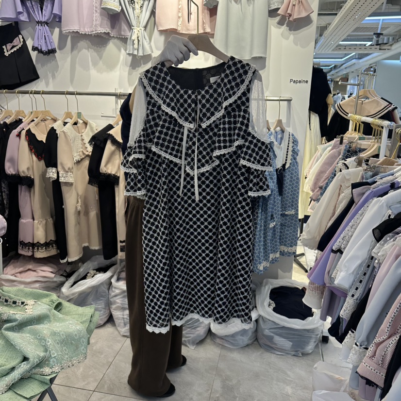 PAPA韓國代購女裝新款推薦人氣26夏季熱賣時尚職業連衣裙Papaine/HALMADE連衣裙圖色3