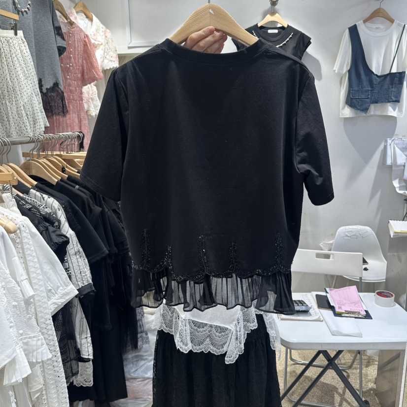 BELITA韓國直郵女裝新款熱賣26夏季休閑時尚推薦襯衫蕾絲衫BELITA襯衫/蕾絲衫