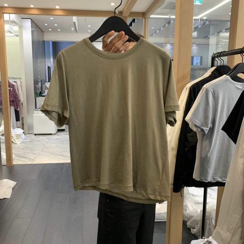 OBJECT韓國東大門直郵女裝新品26夏季休閑時尚推薦T恤棉麻OBJECTT恤圖色3