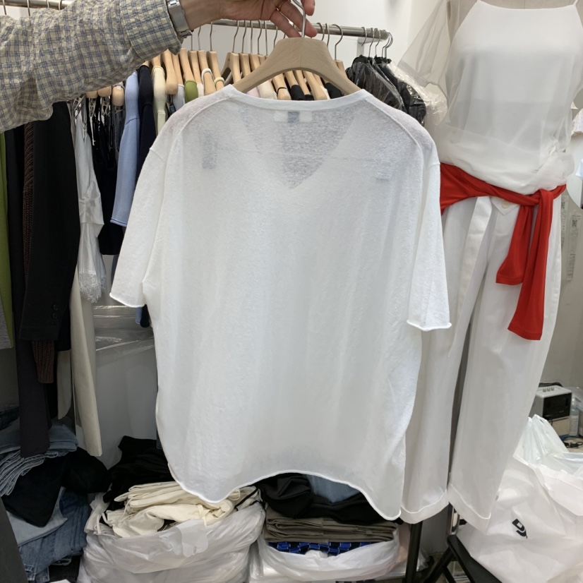 ORRD韓國東大門代購女裝新款26夏季時尚熱賣休閑人氣T恤亞麻ORRDT恤