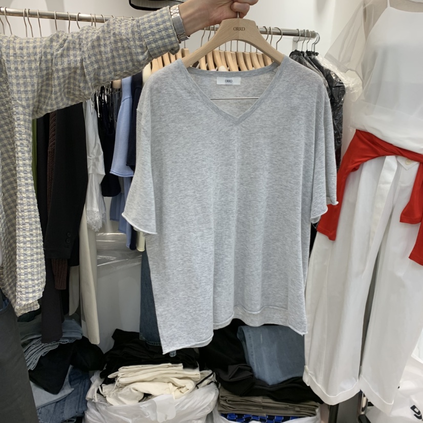 ORRD韓國東大門代購女裝新款26夏季時尚熱賣休閑人氣T恤亞麻ORRDT恤圖色2