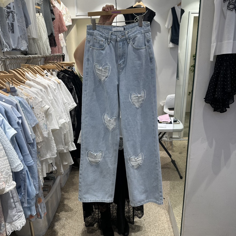 BELITA韓國東大門代購女裝新款人氣26夏季26春夏職業牛仔褲BELITA牛仔褲圖色1