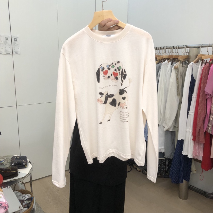 DOHWAJI韓國直郵女裝新款人氣26春夏熱賣26夏季推薦長袖T恤DOHWAJI長袖T恤圖色1