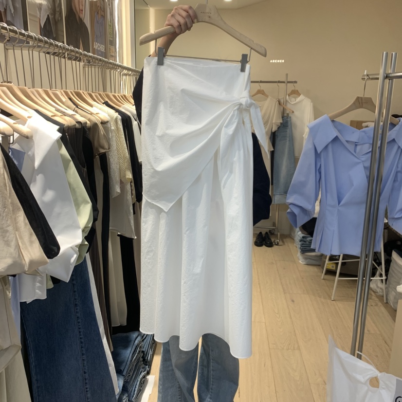 ARCHER韓國直郵女裝新款職業人氣26春夏半身裙中短裙含圍巾ARCHER半身裙/中短裙圖色2