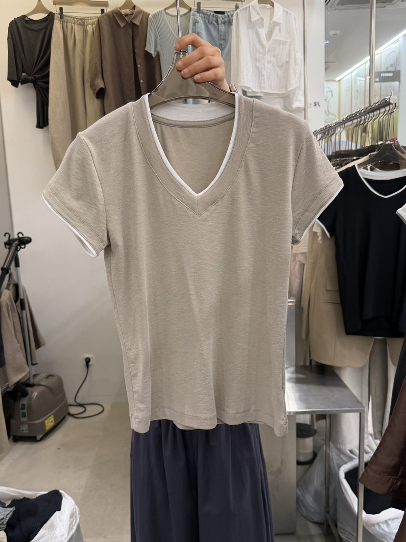 THE SIL韓國東大門直郵女士新款職業26春夏時尚26夏季T恤THE SIL/1 2ILLYT恤圖色4