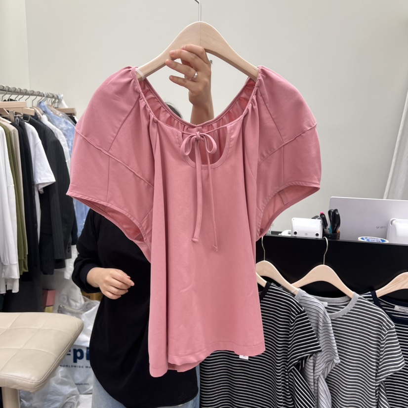 POWDER韓國代購女士新品26夏季26春夏時尚人氣襯衫蕾絲衫POWDER襯衫/蕾絲衫