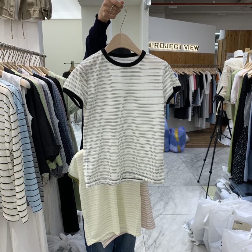 MADEMOISELL韓國直郵實拍女士新款時尚職業26春夏推薦T恤MADEMOISELLT恤圖色2