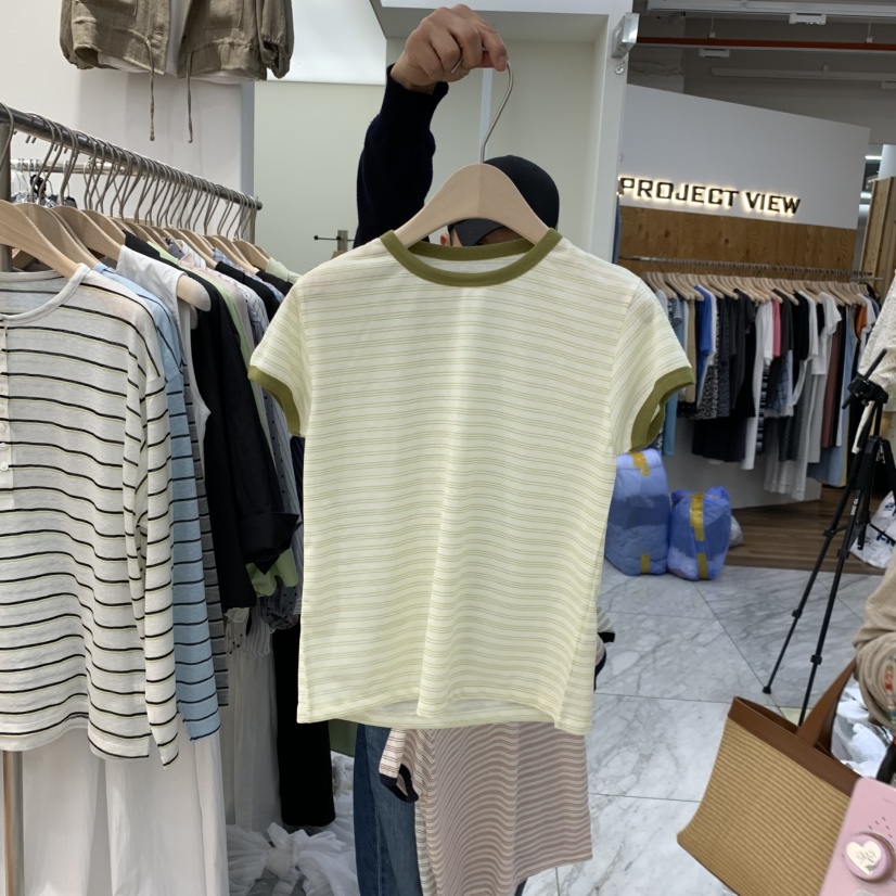 MADEMOISELL韓國直郵實拍女士新款時尚職業26春夏推薦T恤MADEMOISELLT恤圖色3