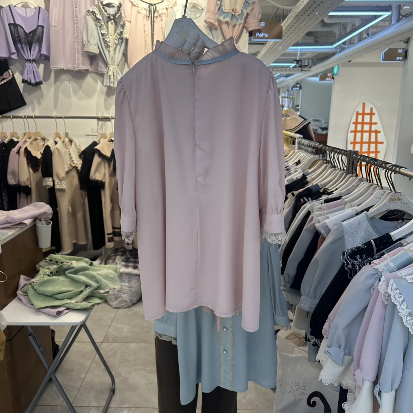 PAPA韓國東大門直郵女士新款時尚26夏季職業熱賣襯衫蕾絲衫Papaine/HALMADE襯衫/蕾絲衫