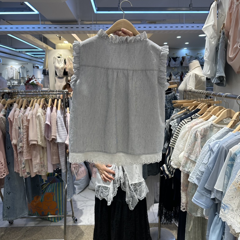 BELITA韓國東大門代購女士新款推薦26夏季26春夏襯衫蕾絲衫BELITA襯衫/蕾絲衫