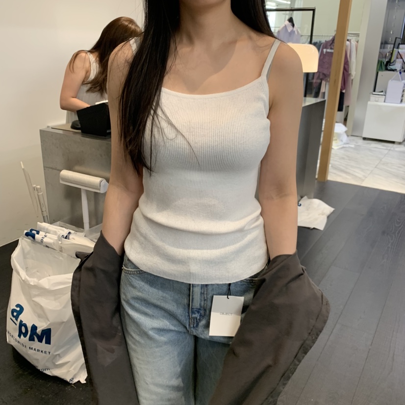 OBJECT韓國東大門直郵女士新品推薦26春夏熱賣休閑吊帶背心OBJECT吊帶/背心圖色1