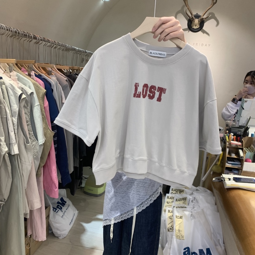 BLACKFRIDAY韓國東大門代購女士新款推薦26夏季人氣職業T恤BLACK FRIDAYT恤圖色1