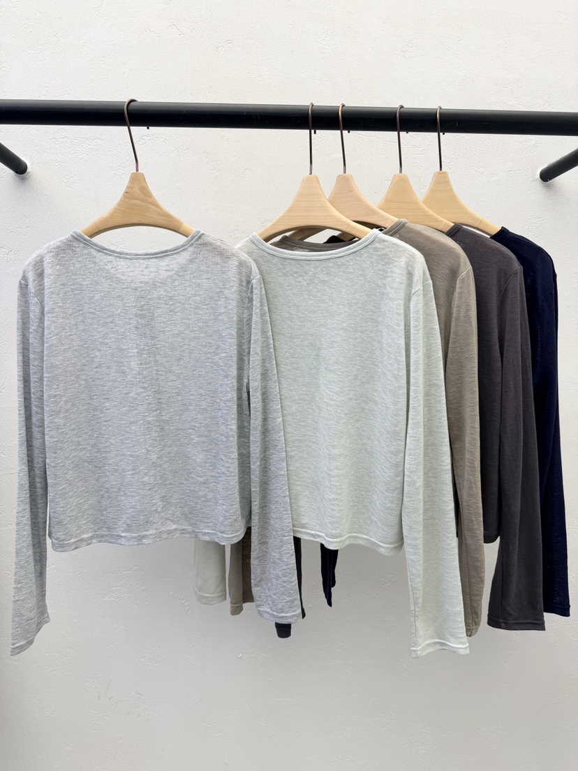 AUTUMN BEIGE-Q韓國直郵女士新款推薦休閑熱賣26夏季長袖T恤A.b/AUTUMN BEIGE長袖T恤